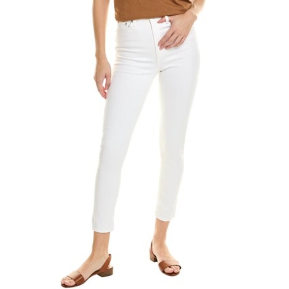 NWT-Rag & Bone Nina High-Rise White Ankle Skinny Jean - 32